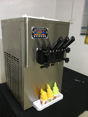 New 3 flavor table top 20-25L soft serve ice cream machine factory for sale 