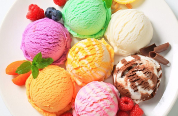 How is ice cream balls made?