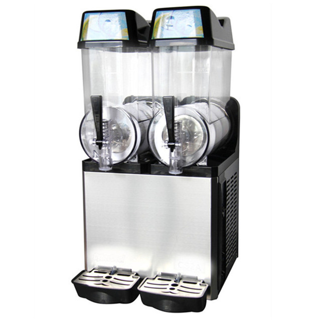 Double tank commercial frozen drink beverage slush machine